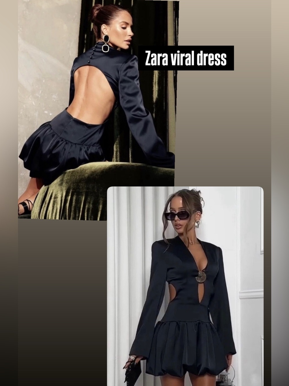 TREND NEW ! ZARA  SATIN PUFFBALL DRESS 
🚨FIRM PRICE NO DISCOUNT ON THIS DRESS